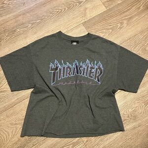 Thrasher Magazine Gray Graphic Tee